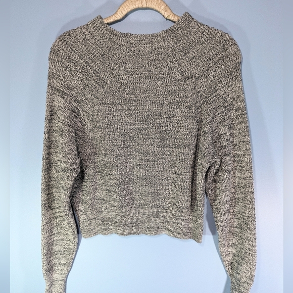 Free People Black/White Dolman Sleeve Sweater - Picture 2 of 4